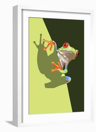 Tree Frog-Lantern Press-Framed Art Print