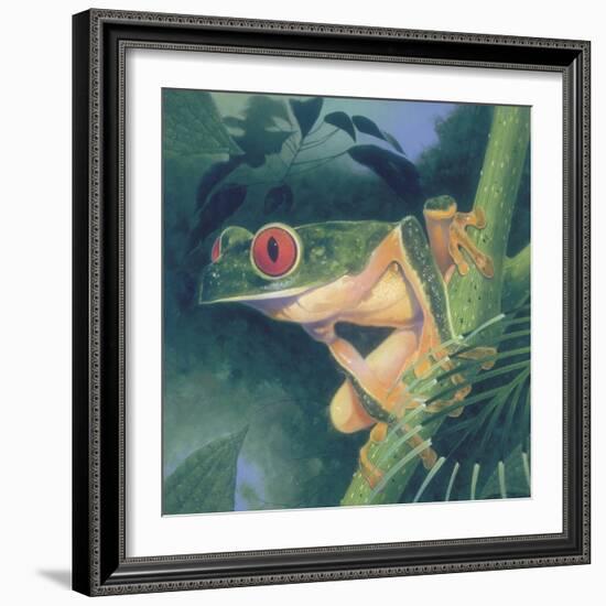 Tree Frog-Durwood Coffey-Framed Giclee Print