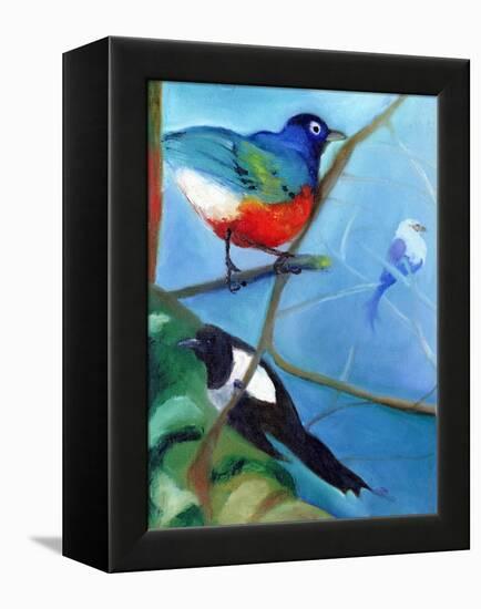 Tree Full of Birds, 2012-Nancy Moniz-Framed Premier Image Canvas