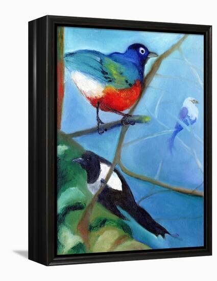 Tree Full of Birds, 2012-Nancy Moniz-Framed Premier Image Canvas