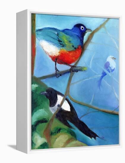 Tree Full of Birds, 2012-Nancy Moniz-Framed Premier Image Canvas