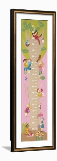 Tree House Growth Chart-Catrina Genovese-Framed Art Print