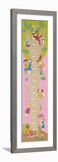 Tree House Growth Chart-Catrina Genovese-Framed Art Print