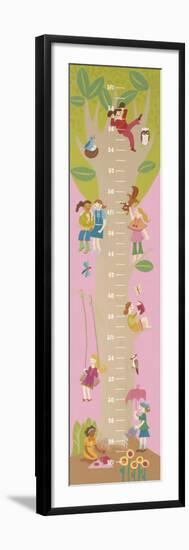 Tree House Growth Chart-Catrina Genovese-Framed Art Print