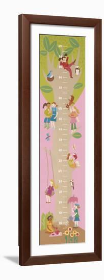 Tree House Growth Chart-Catrina Genovese-Framed Art Print