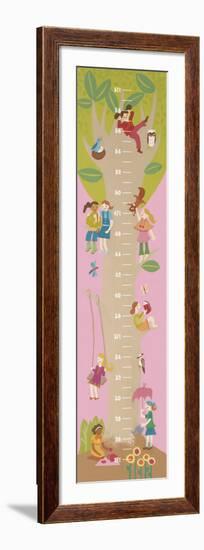 Tree House Growth Chart-Catrina Genovese-Framed Art Print