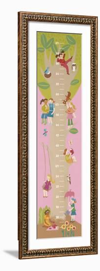 Tree House Growth Chart-Catrina Genovese-Framed Art Print