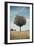 Tree in an Unmown Field with a Hill in the Background in Southern Burgenland, Austria-Rainer Schoditsch-Framed Photographic Print