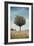 Tree in an Unmown Field with a Hill in the Background in Southern Burgenland, Austria-Rainer Schoditsch-Framed Photographic Print