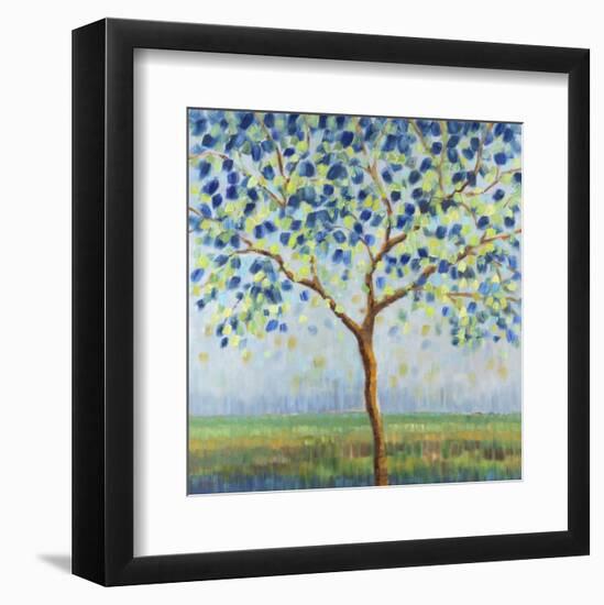 Tree in Blue-Libby Smart-Framed Art Print