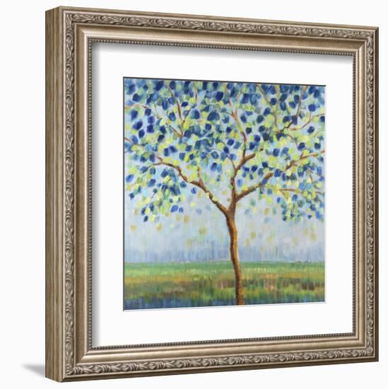 Tree in Blue-Libby Smart-Framed Art Print