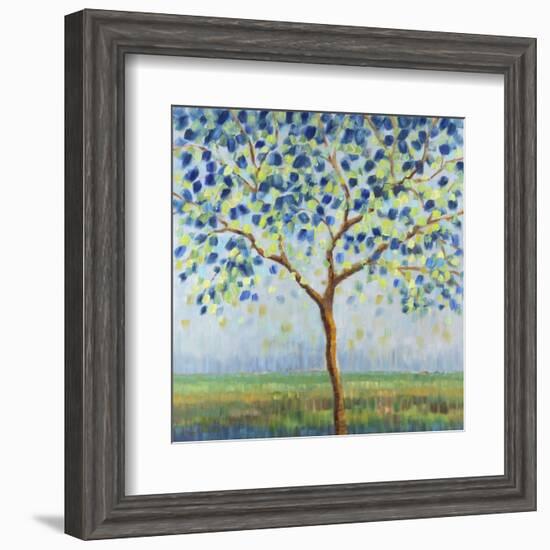 Tree in Blue-Libby Smart-Framed Art Print