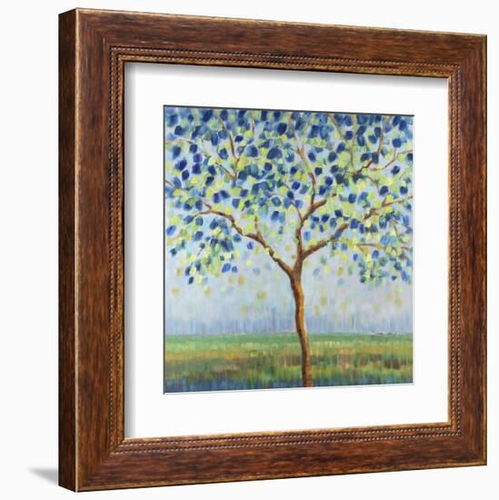 Tree in Blue-Libby Smart-Framed Art Print