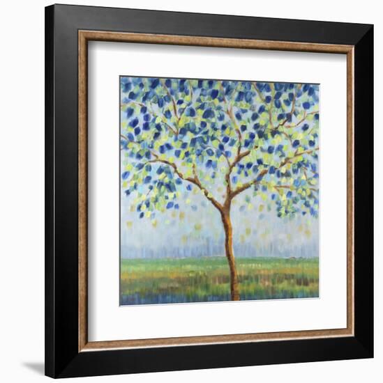 Tree in Blue-Libby Smart-Framed Art Print