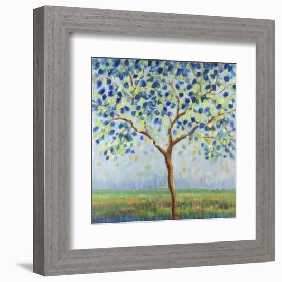 Tree in Blue-Libby Smart-Framed Art Print