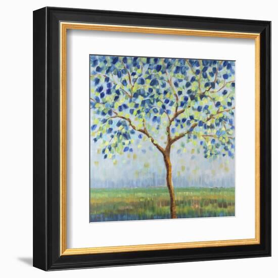 Tree in Blue-Libby Smart-Framed Art Print