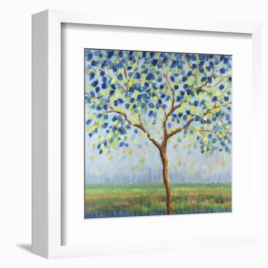 Tree in Blue-Libby Smart-Framed Art Print