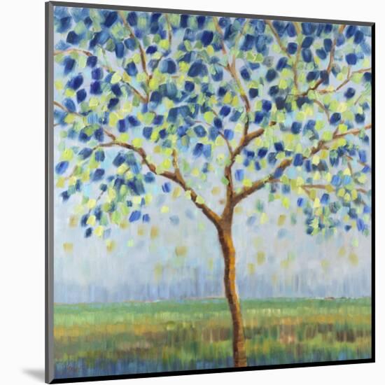 Tree in Blue-Libby Smart-Mounted Art Print