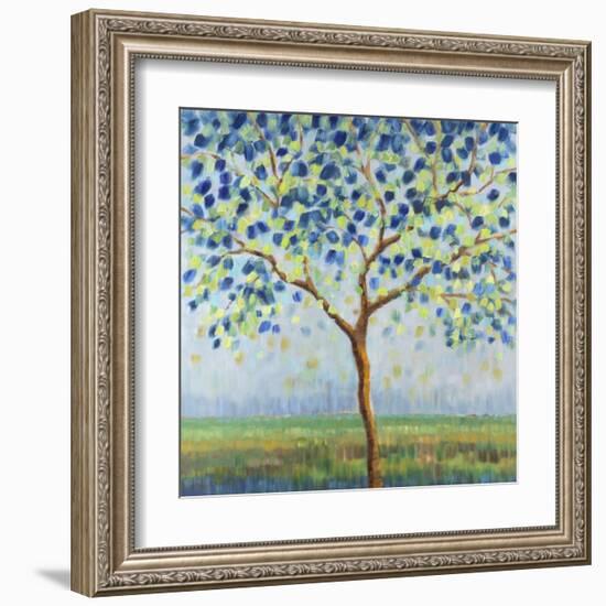 Tree in Blue-Libby Smart-Framed Art Print