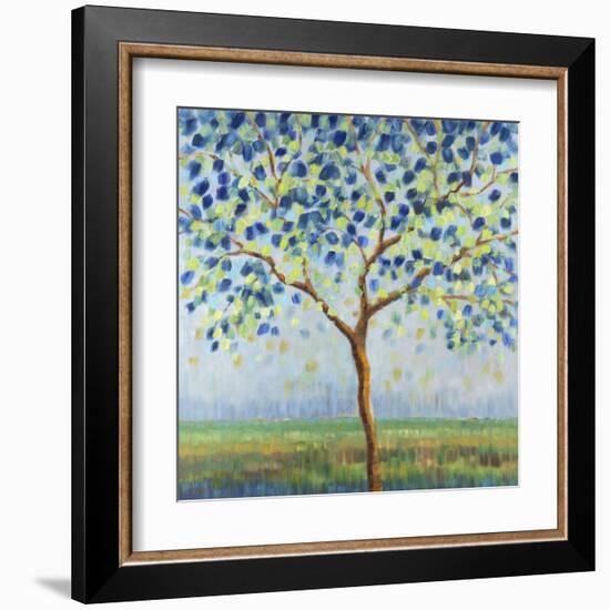 Tree in Blue-Libby Smart-Framed Art Print