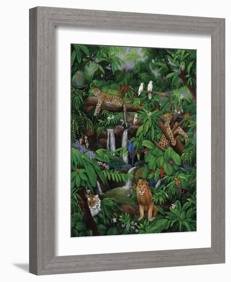 Tree Leopards-Betty Lou-Framed Giclee Print