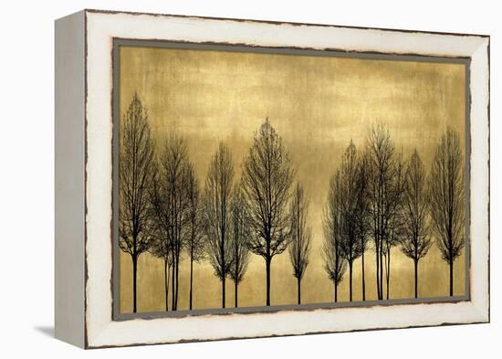 Tree Line on Gold-Kate Bennett-Framed Stretched Canvas