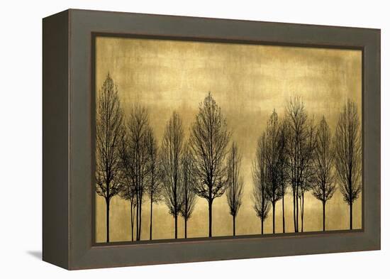 Tree Line on Gold-Kate Bennett-Framed Stretched Canvas