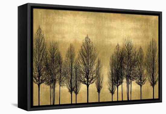 Tree Line on Gold-Kate Bennett-Framed Stretched Canvas