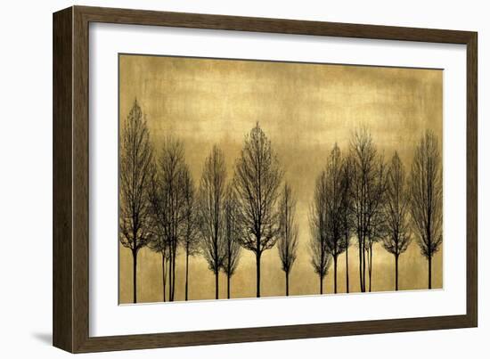 Tree Line on Gold-Kate Bennett-Framed Art Print