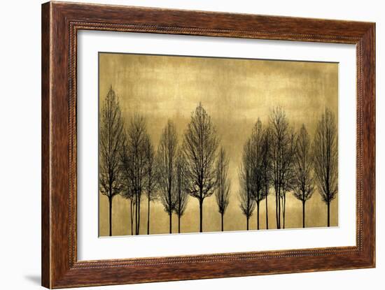 Tree Line on Gold-Kate Bennett-Framed Art Print