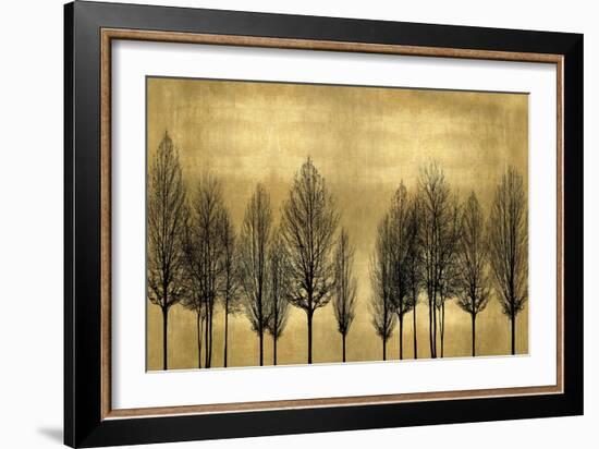 Tree Line on Gold-Kate Bennett-Framed Art Print