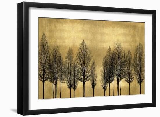 Tree Line on Gold-Kate Bennett-Framed Art Print