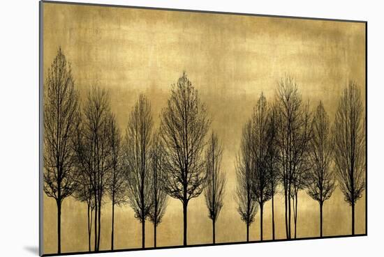 Tree Line on Gold-Kate Bennett-Mounted Art Print