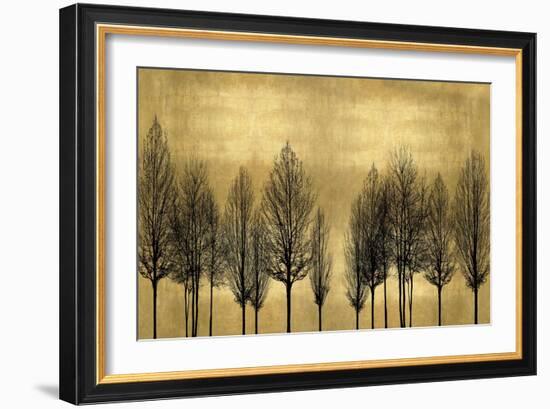 Tree Line on Gold-Kate Bennett-Framed Art Print