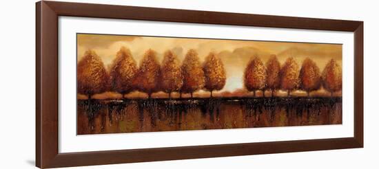 Tree Line-Sunny-Framed Art Print