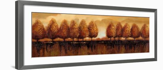 Tree Line-Sunny-Framed Art Print