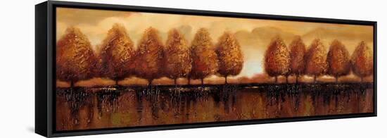 Tree Line-Sunny-Framed Stretched Canvas