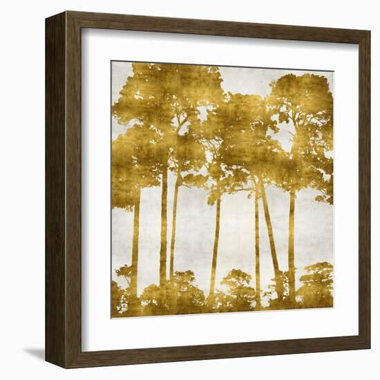 Tree Lined In Gold II-Kate Bennett-Framed Art Print