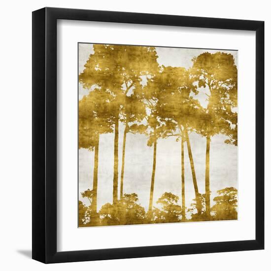 Tree Lined In Gold II-Kate Bennett-Framed Art Print