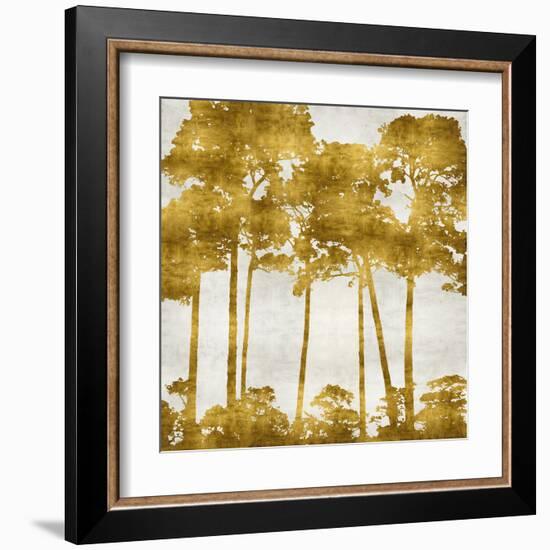 Tree Lined In Gold II-Kate Bennett-Framed Art Print