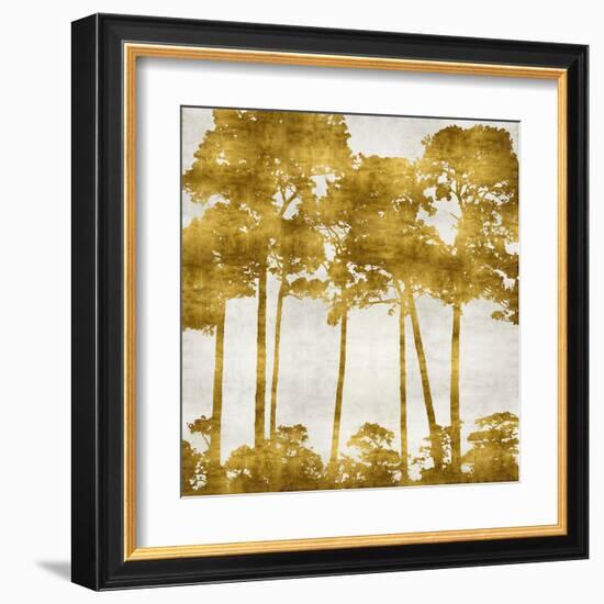 Tree Lined In Gold II-Kate Bennett-Framed Art Print