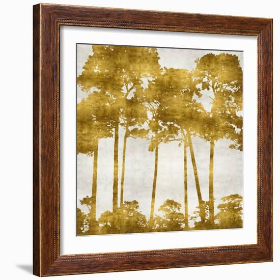 Tree Lined In Gold II-Kate Bennett-Framed Art Print