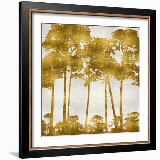 Tree Lined In Gold II-Kate Bennett-Framed Art Print