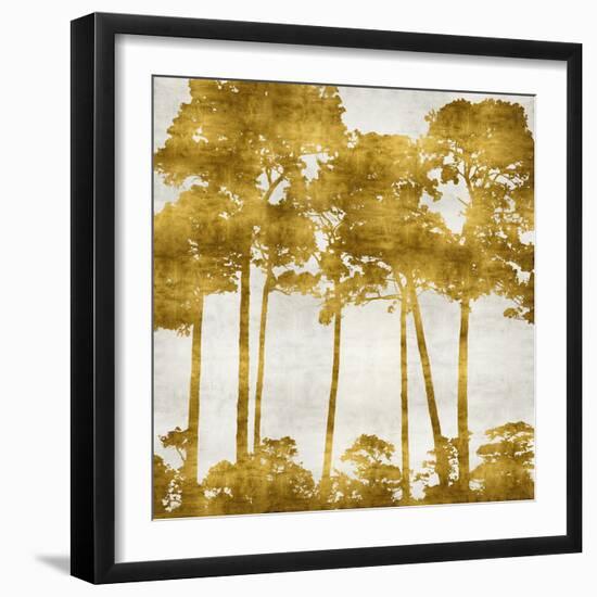 Tree Lined In Gold II-Kate Bennett-Framed Art Print