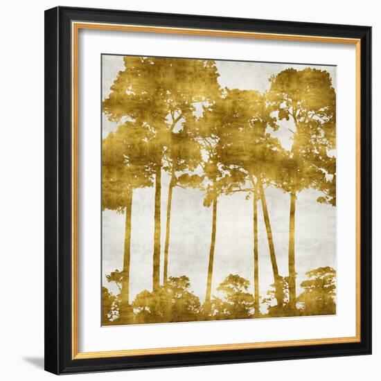 Tree Lined In Gold II-Kate Bennett-Framed Art Print