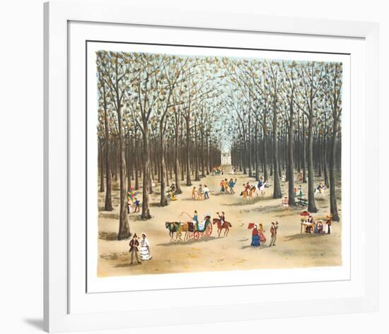 Tree Lined Path-Claude Tabet-Framed Collectable Print