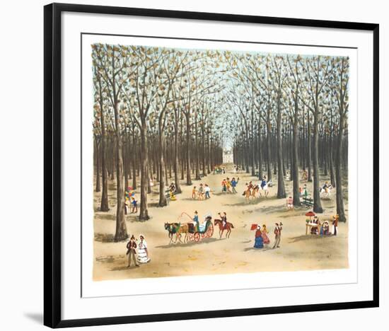 Tree Lined Path-Claude Tabet-Framed Collectable Print