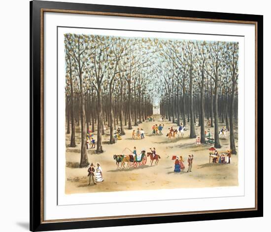 Tree Lined Path-Claude Tabet-Framed Collectable Print