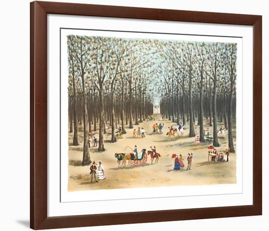 Tree Lined Path-Claude Tabet-Framed Collectable Print