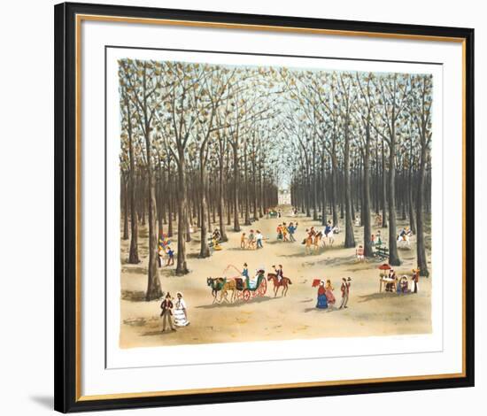 Tree Lined Path-Claude Tabet-Framed Collectable Print